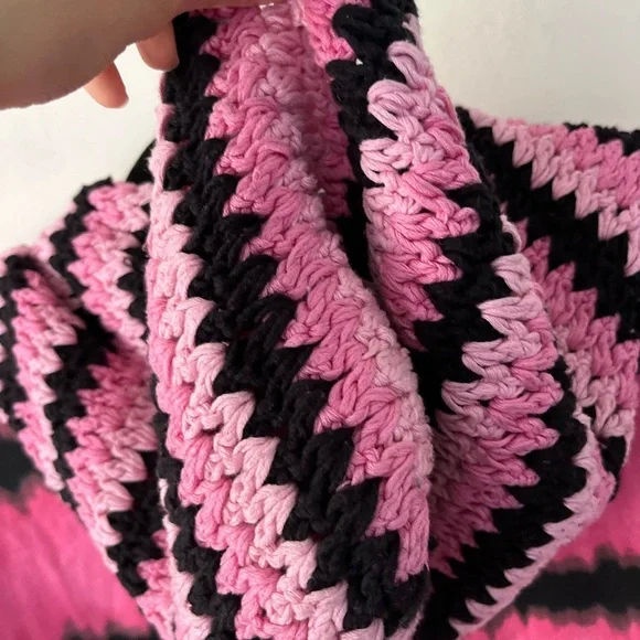 Alice + Olivia Crochet Hooded Tie Dyed Zip-up Hoodie- Cotton Blend - Sma… - Picture 11 of 12